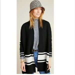 NVLT color blocked stripped cardigan